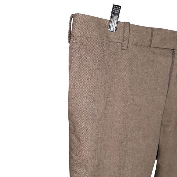 Polo Ralph Lauren Fine Tailoring Tobacco Brown Twill Trousers 36/30 - Picture 3 of 13